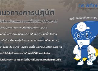แนวทางการปฏิบัติเพื่อป้องกันตนเองจากเชื้อไวรัส COVID-19